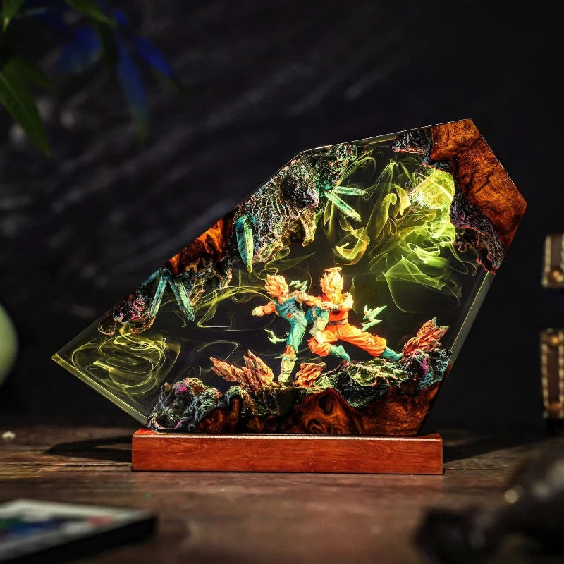 Two Spirit Warriors | DBZ Lamp
