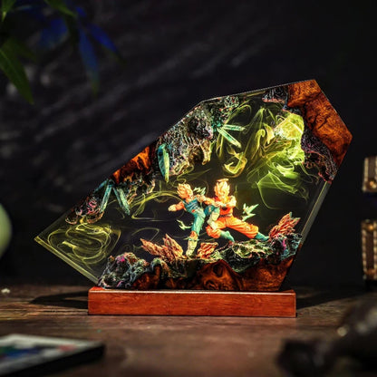 Two Spirit Warriors | DBZ Lamp