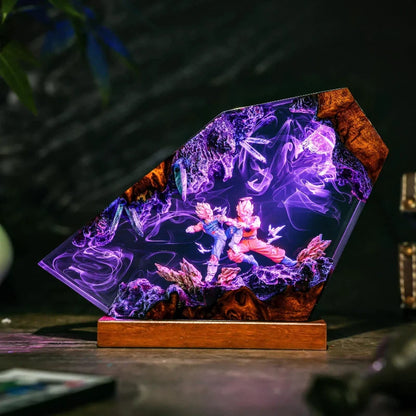 Two Spirit Warriors | DBZ Lamp